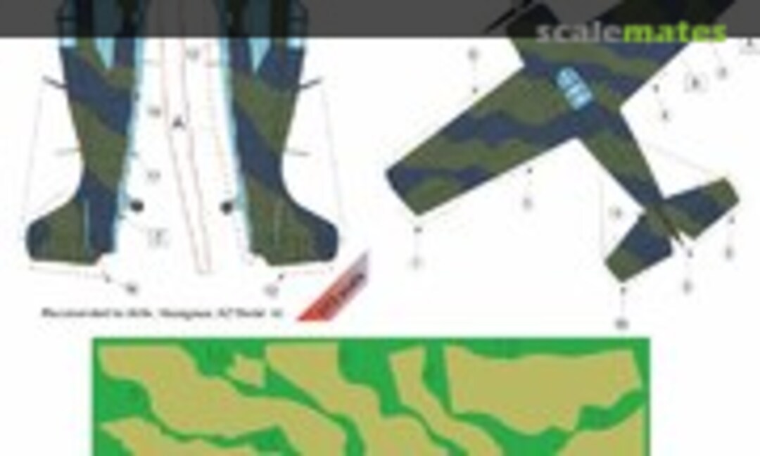 1:72 Grumman Martlet Mk.I in FAA Service Camouflage Painting Mask (LF Models M7240) M7240