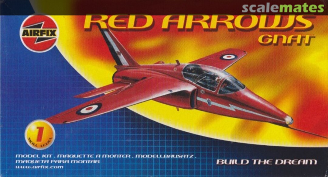 Boxart Red Arrows Gnat 01036 Airfix Boxart Red Arrows Gnat 01036 Airfix