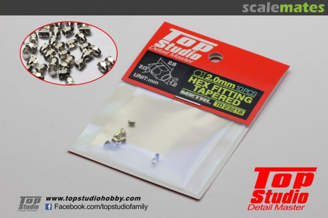 Boxart Hex fitting tapered 2.0mm TD23218 Top Studio Boxart Hex fitting tapered 2.0mm TD23218 Top Studio