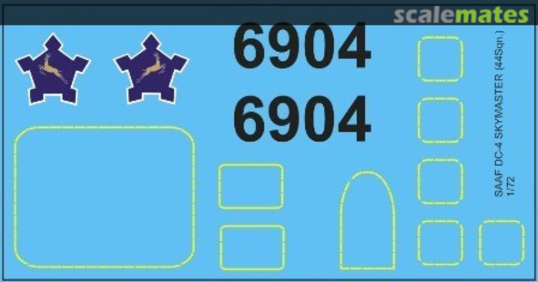 Boxart SAAF C54/DC-4 Skymaster MAV-720161 MAV Decals Boxart SAAF C54/DC-4 Skymaster MAV-720161 MAV Decals