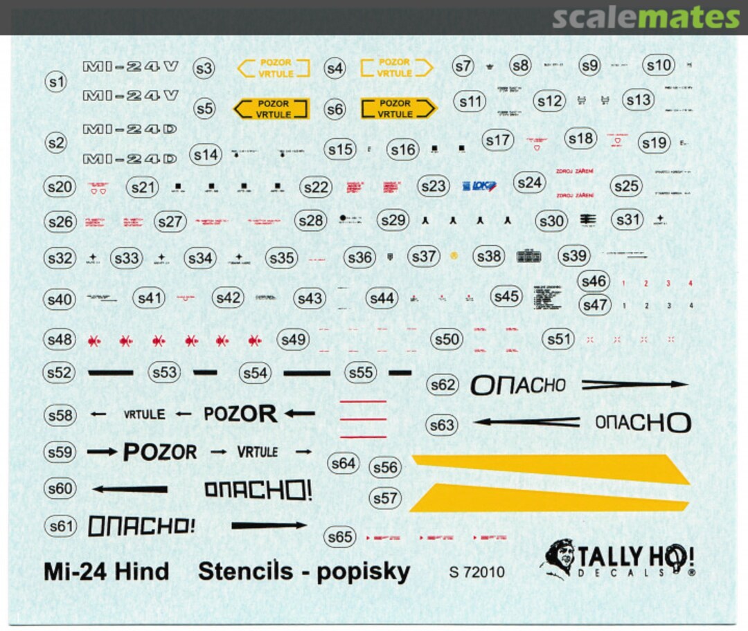 Boxart Mi-24 Hind Stencils (D+V) S 72010 Tally Ho! (CZ) Boxart Mi-24 Hind Stencils (D+V) S 72010 Tally Ho! (CZ)