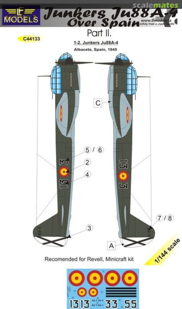 Boxart Junkers Ju88A-4 C44133 LF Models Boxart Junkers Ju88A-4 C44133 LF Models