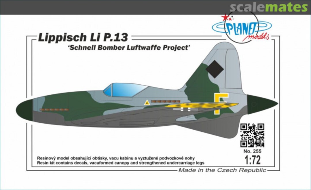 Boxart Lippisch Li P.13 255 Planet Models