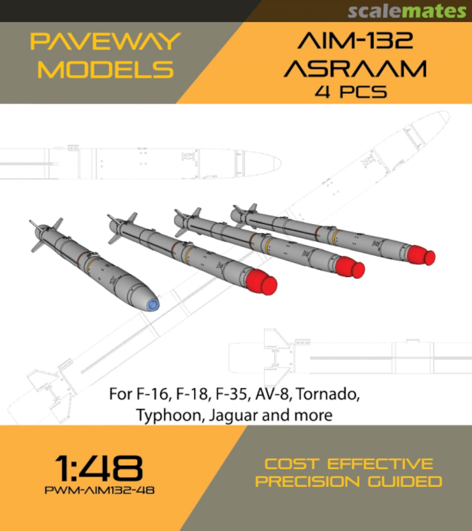 Boxart AIM-132 ASRAAM PWM-AIM132-48 Paveway Models Boxart AIM-132 ASRAAM PWM-AIM132-48 Paveway Models