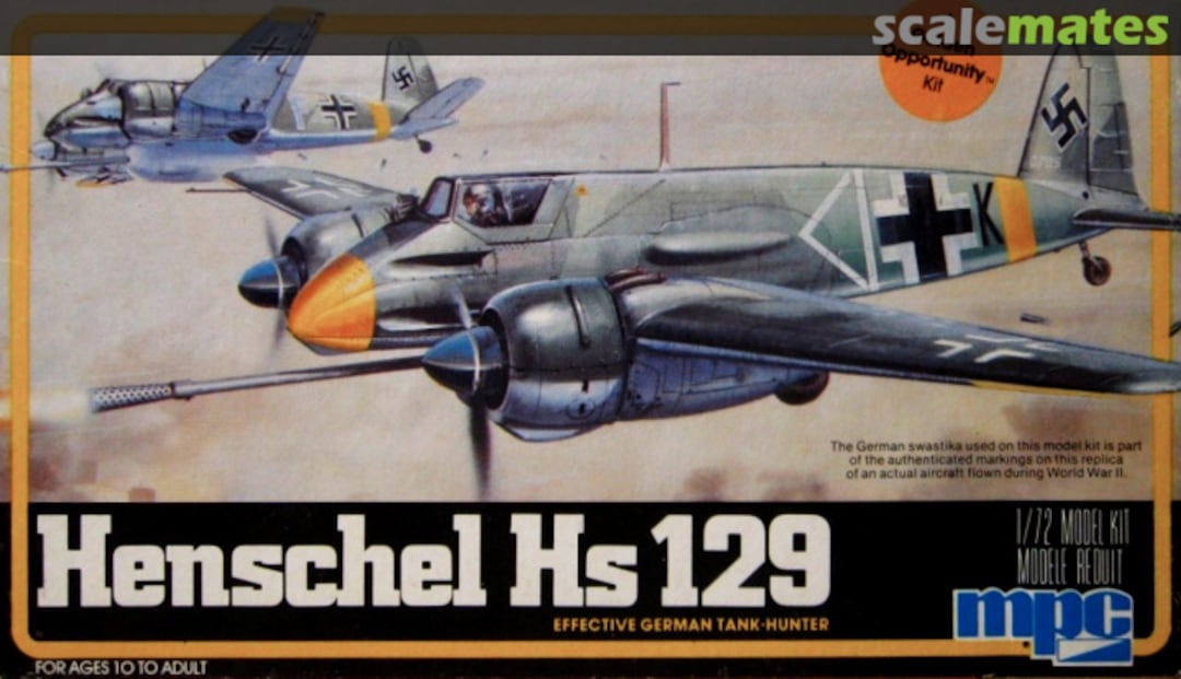 Boxart Henschel Hs 129 1-4103 MPC