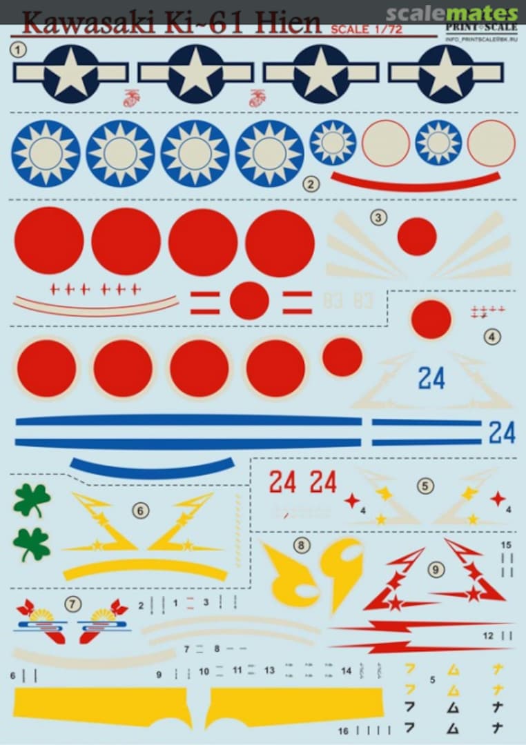 Boxart Kawasaki Ki-61 Hien 72-167 Print Scale Boxart Kawasaki Ki-61 Hien 72-167 Print Scale
