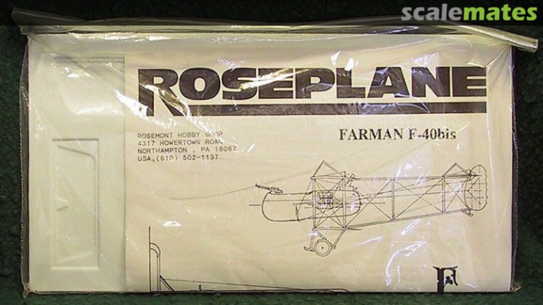 Boxart Farman F-40bis Roseplane Boxart Farman F-40bis Roseplane