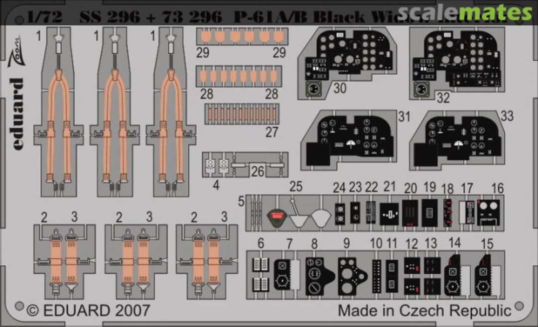 Boxart Northrop P-61A/B Black Widow interior S.A. SS296 Eduard Boxart Northrop P-61A/B Black Widow interior S.A. SS296 Eduard