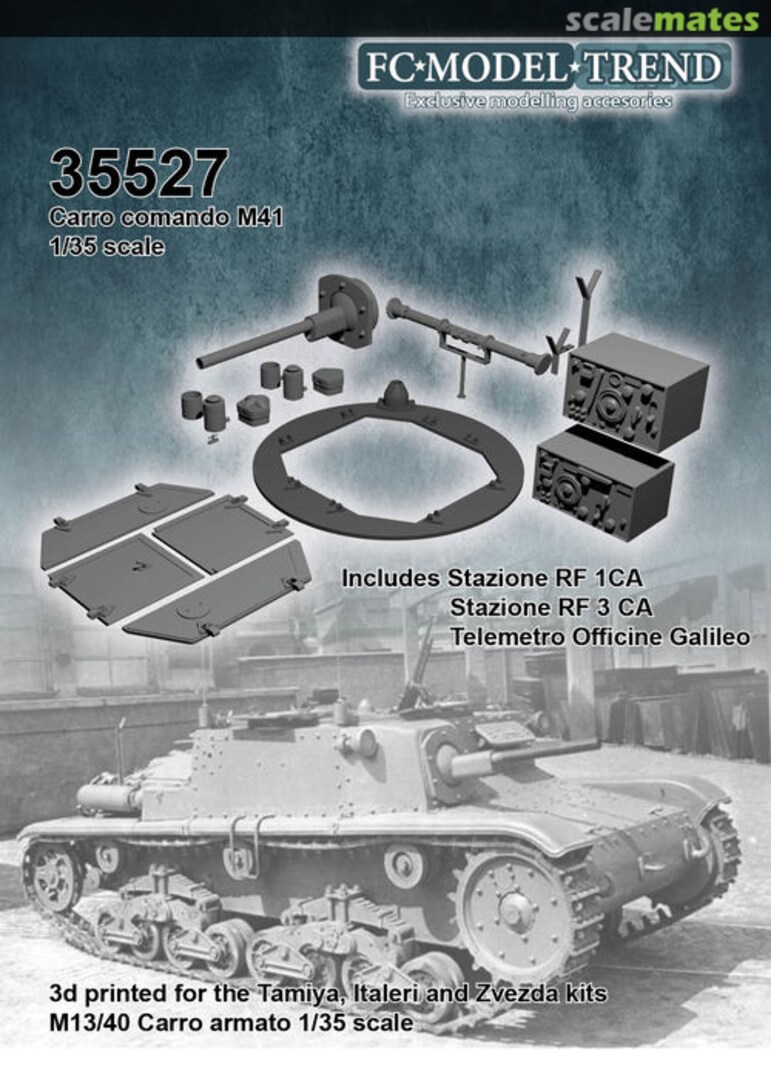 Boxart Carro Comando M41 detail set 35527 FC Model Trend