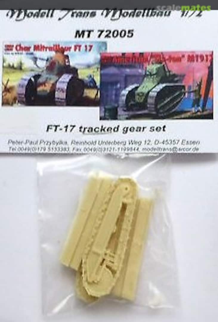 Boxart FT-17 tracked gear set MT 72005 Modell Trans Modellbau Boxart FT-17 tracked gear set MT 72005 Modell Trans Modellbau