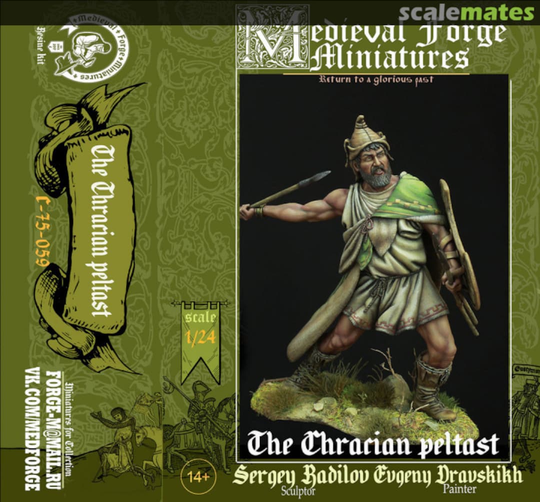 Boxart The Thracian Peltast C-75-059 Medieval Forge Miniatures