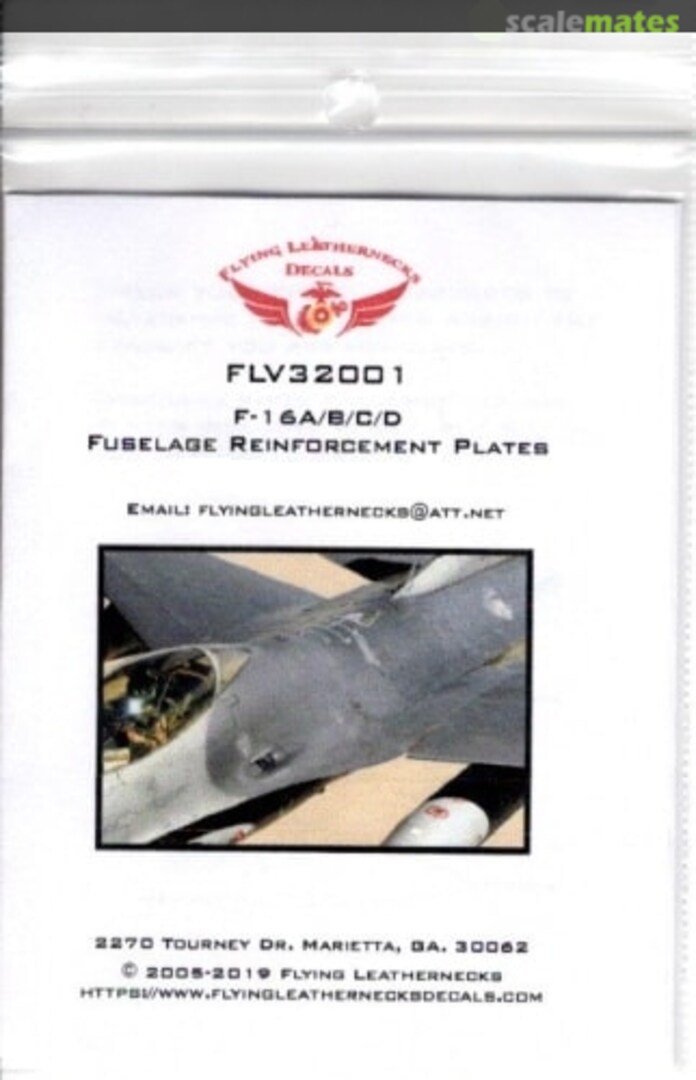 Boxart F-16C Fuselage Plates FL-V32001 Flying Leathernecks Boxart F-16C Fuselage Plates FL-V32001 Flying Leathernecks