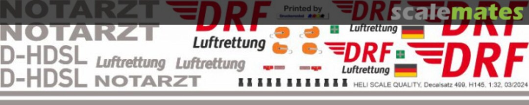 Boxart H145 / EC 145T2 - DRF - D-HDSL Decal 499 Heli Scale Quality Boxart H145 / EC 145T2 - DRF - D-HDSL Decal 499 Heli Scale Quality