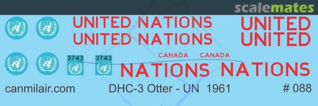 Boxart DeHavilliand Canada DHC-3 Otter 088 Above & Below Graphics Boxart DeHavilliand Canada DHC-3 Otter 088 Above & Below Graphics