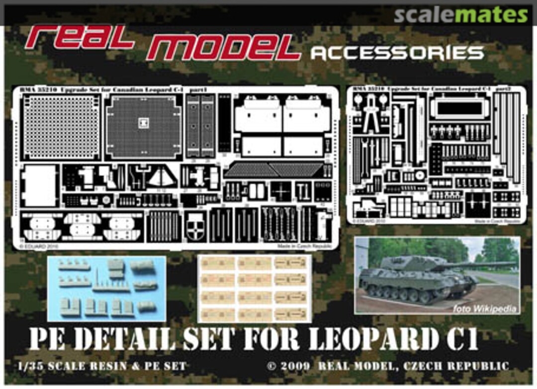 Boxart PE & resin set for CDN Leopard C1 RMA35210 Real Model