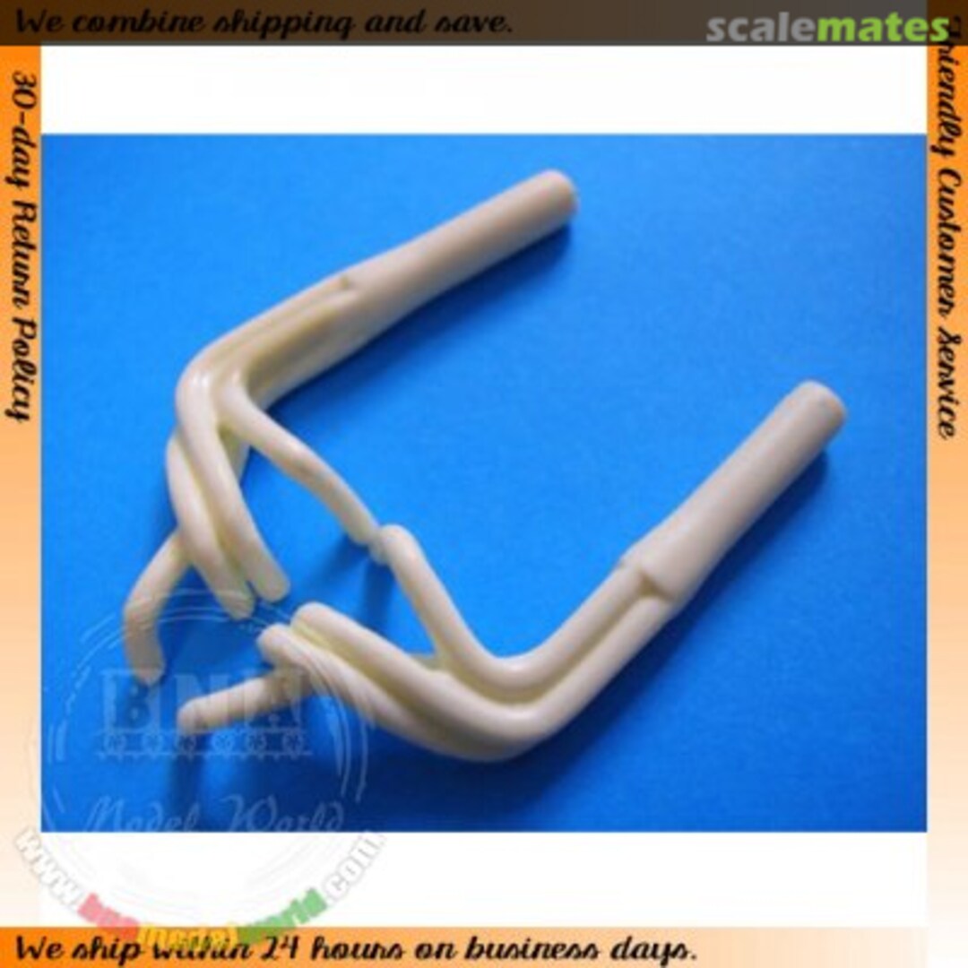 Boxart Exhaust Headers (2pcs) for SB Sprint Car 1142 The Parts Box Boxart Exhaust Headers (2pcs) for SB Sprint Car 1142 The Parts Box