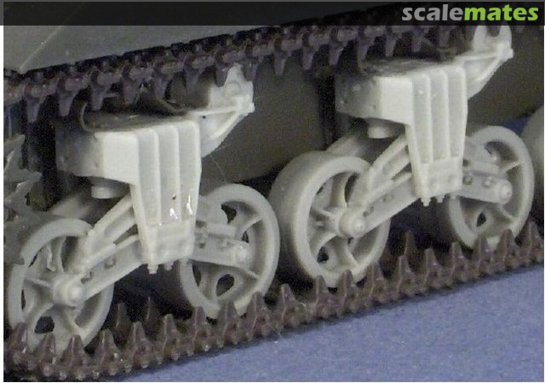 Boxart Easy Clic Bogies for TASCA Sherman Spoked Wheels 35.2366 Resicast Boxart Easy Clic Bogies for TASCA Sherman Spoked Wheels 35.2366 Resicast