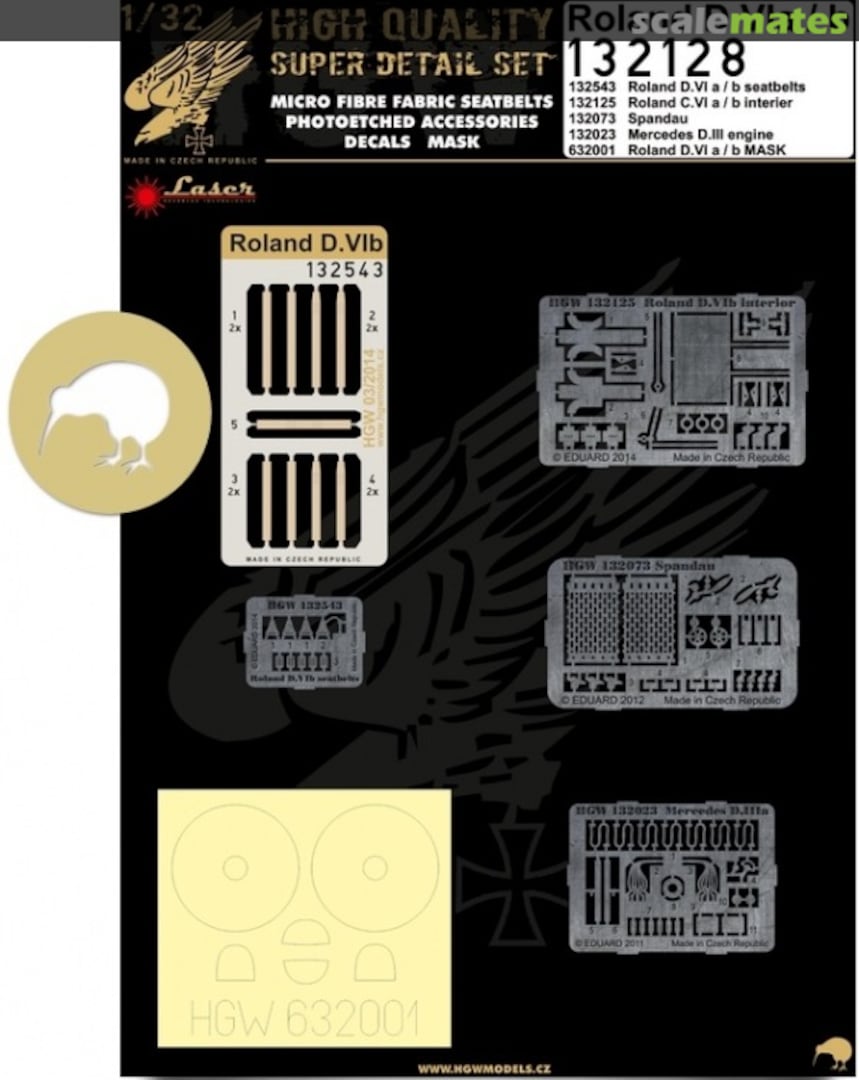 Boxart Roland D.VIa/b - Super Detail Set 132128 HGW Models Boxart Roland D.VIa/b - Super Detail Set 132128 HGW Models
