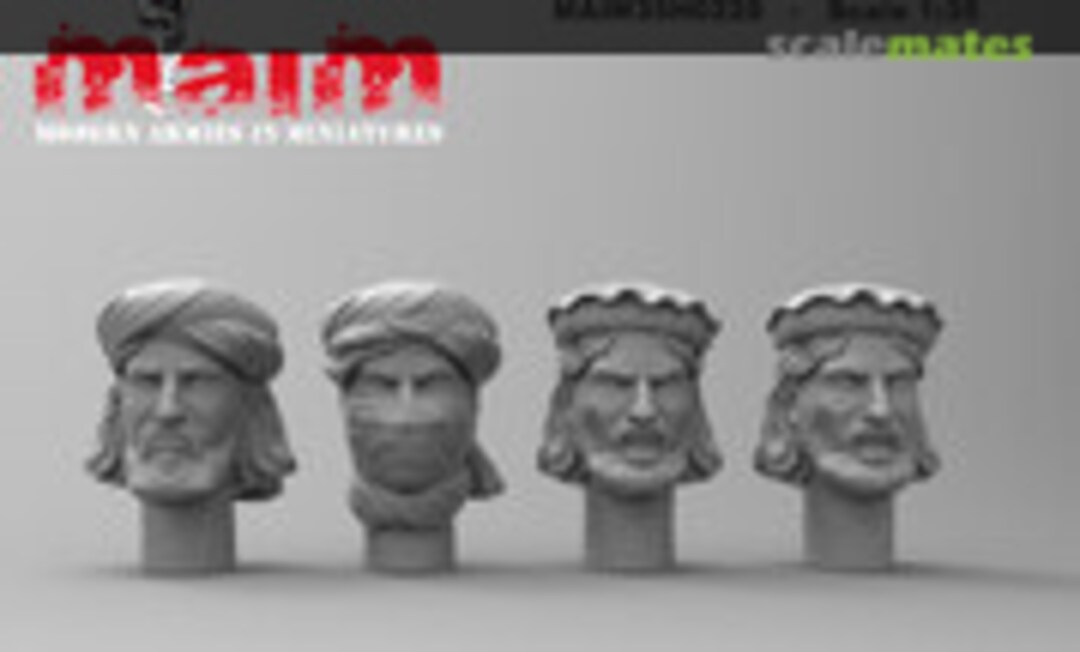 1:35 Taliban Head Set #6 (MAiM MAIM35H0220) MAIM35H0220