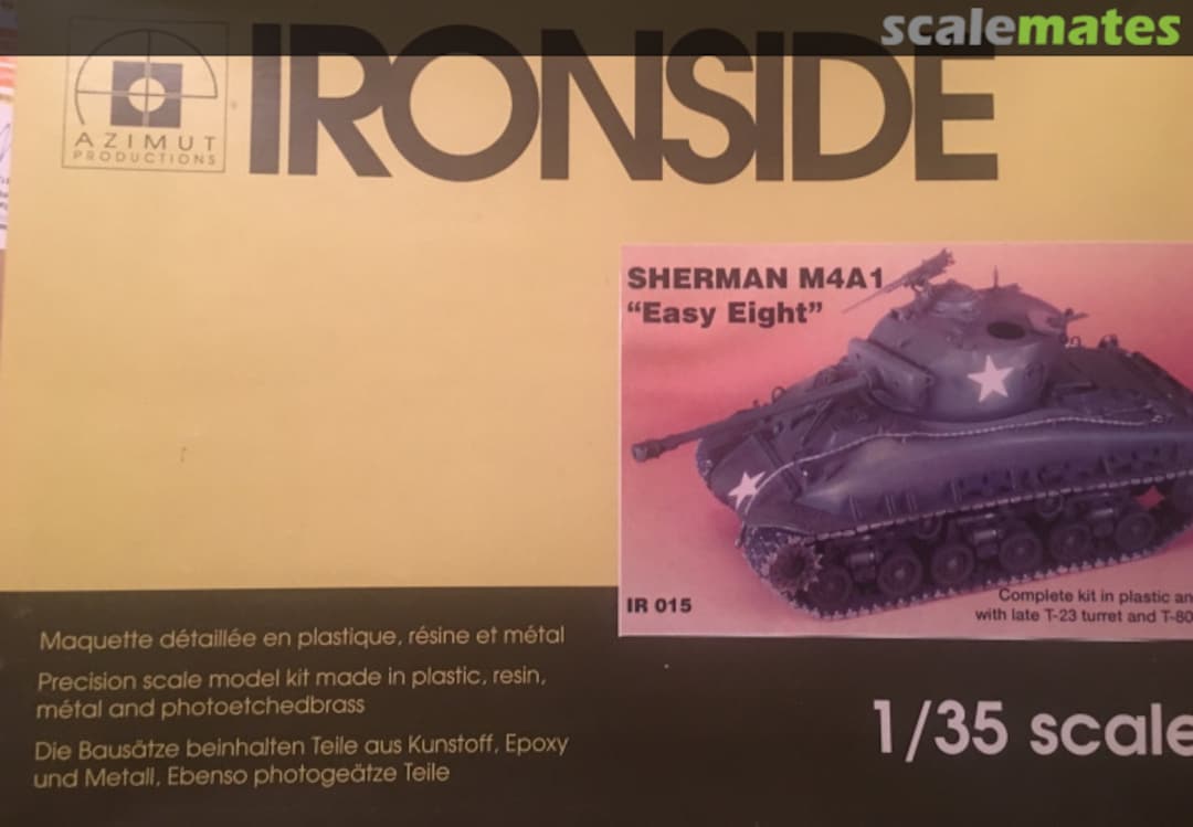 Boxart Sherman M4A1 Easy Eight *015 Azimut-Ironside Boxart Sherman M4A1 Easy Eight *015 Azimut-Ironside