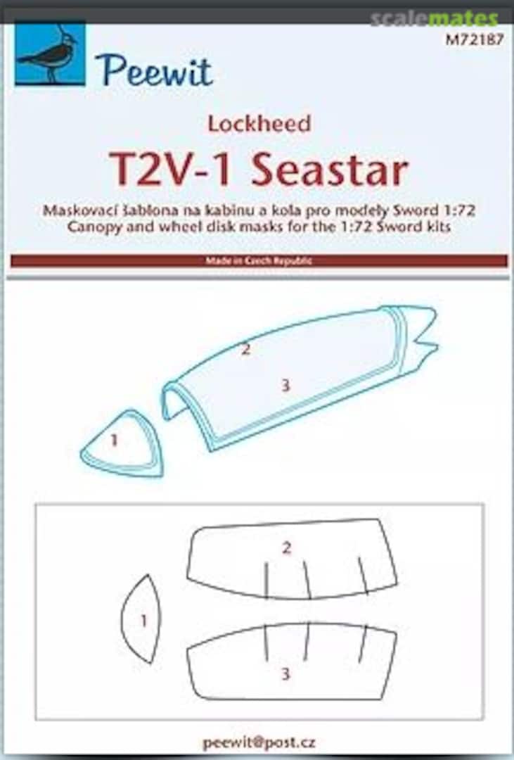 Boxart Canopy Mask: Lockheed T2V-1 Seastar M72187 Peewit Boxart Canopy Mask: Lockheed T2V-1 Seastar M72187 Peewit