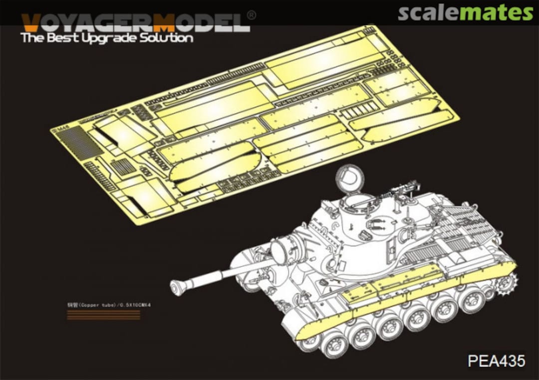 Boxart US Army M46 Patton Tank side skirts and stowage bins PEA435 Voyager Model Boxart US Army M46 Patton Tank side skirts and stowage bins PEA435 Voyager Model