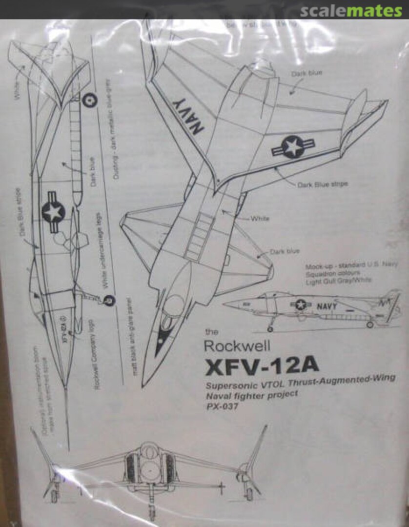 Boxart Rockwell XFV-12A PX037 Maintrack Models Boxart Rockwell XFV-12A PX037 Maintrack Models