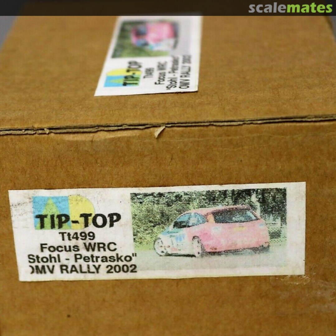 Boxart Ford Focus RS WRC '01 (X3 FMC) "OMV" TT499 TIP-TOP Boxart Ford Focus RS WRC '01 (X3 FMC) "OMV" TT499 TIP-TOP