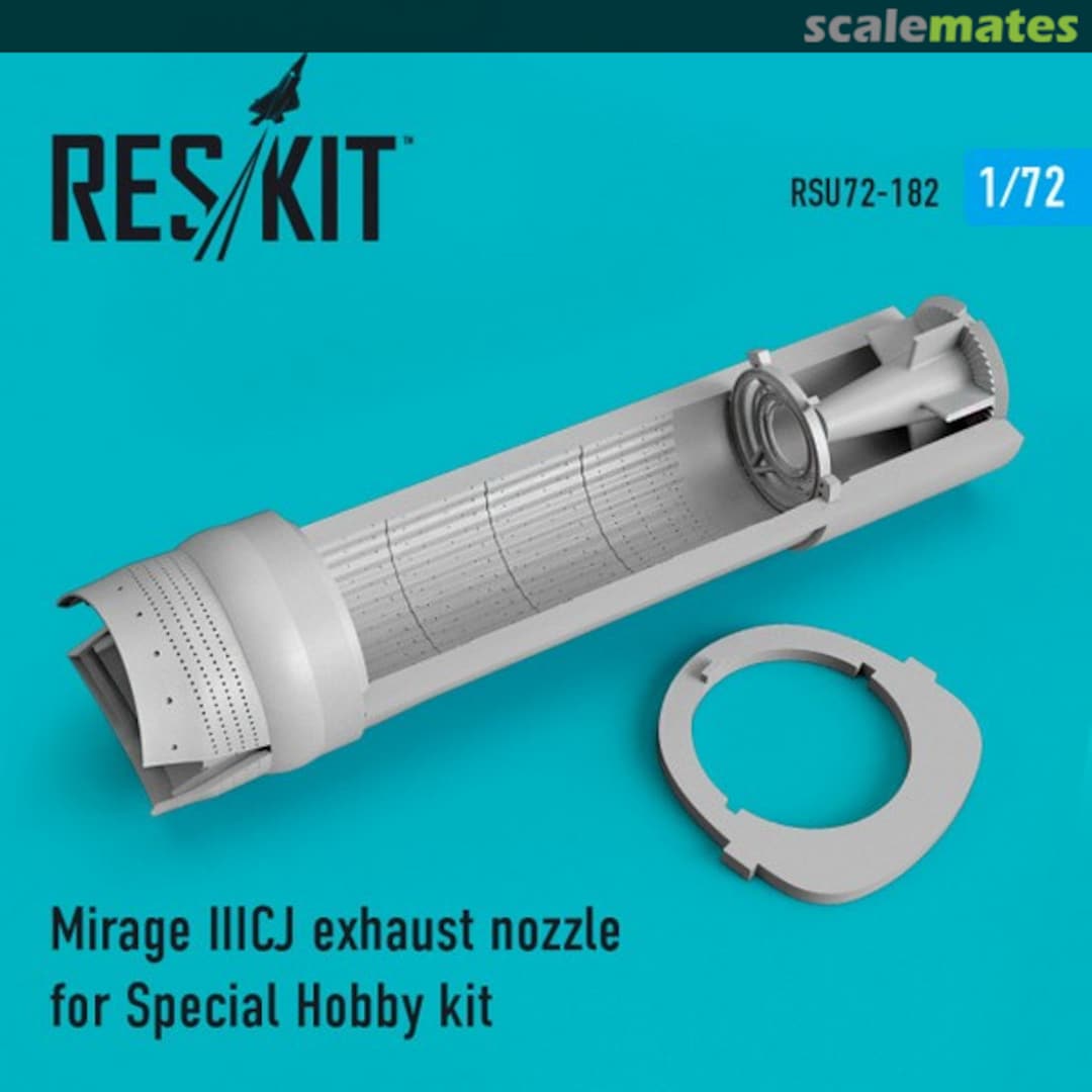 Boxart Mirage IIICJ - Exhaust Nozzle RSU72-0182 ResKit Boxart Mirage IIICJ - Exhaust Nozzle RSU72-0182 ResKit