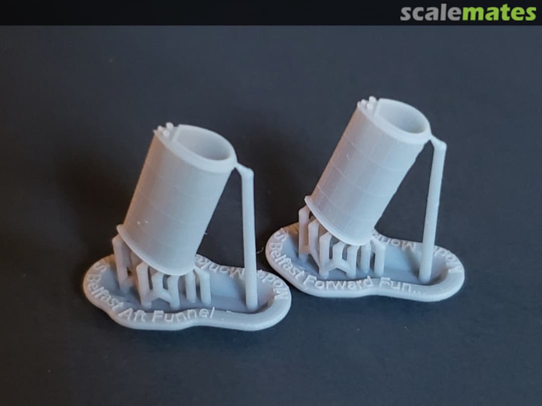 Boxart HMS Belfast and HMS Edinburgh Funnels 700-Belfast Funnels-2 Model Monkey