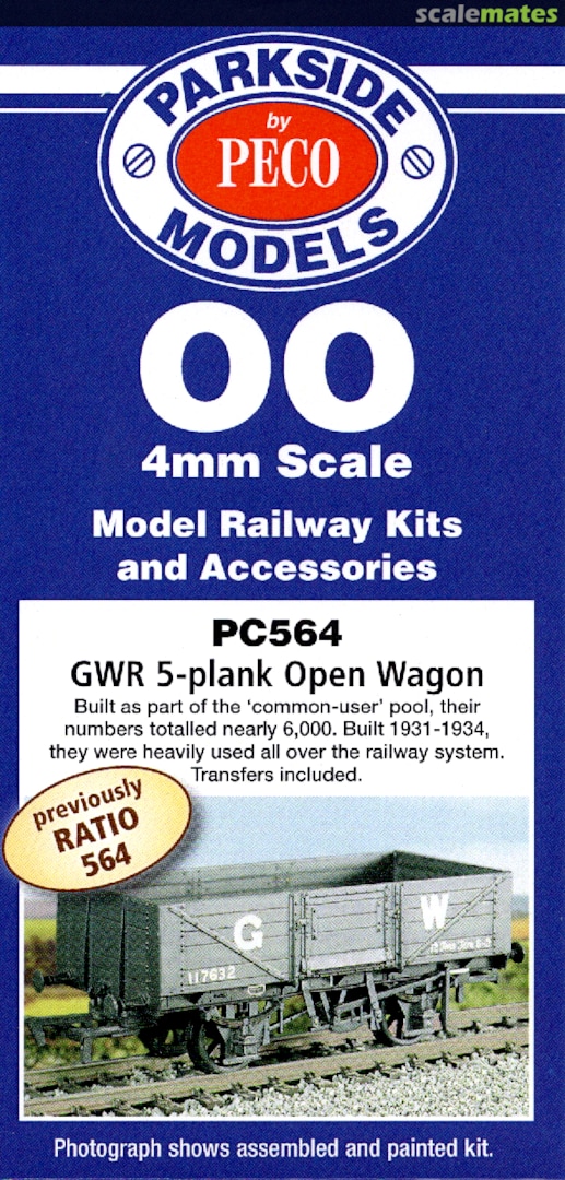 Boxart GWR 5 Plank Open Wagon PC564 Parkside Dundas Boxart GWR 5 Plank Open Wagon PC564 Parkside Dundas