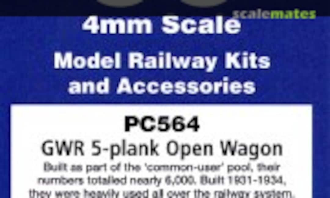 1:76 GWR 5 Plank Open Wagon (Parkside Dundas PC564) PC564