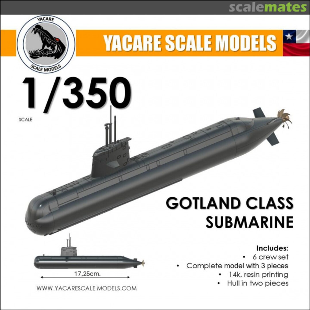 Boxart Gotland Class Submarine 052 Yacare Scale Models Boxart Gotland Class Submarine 052 Yacare Scale Models