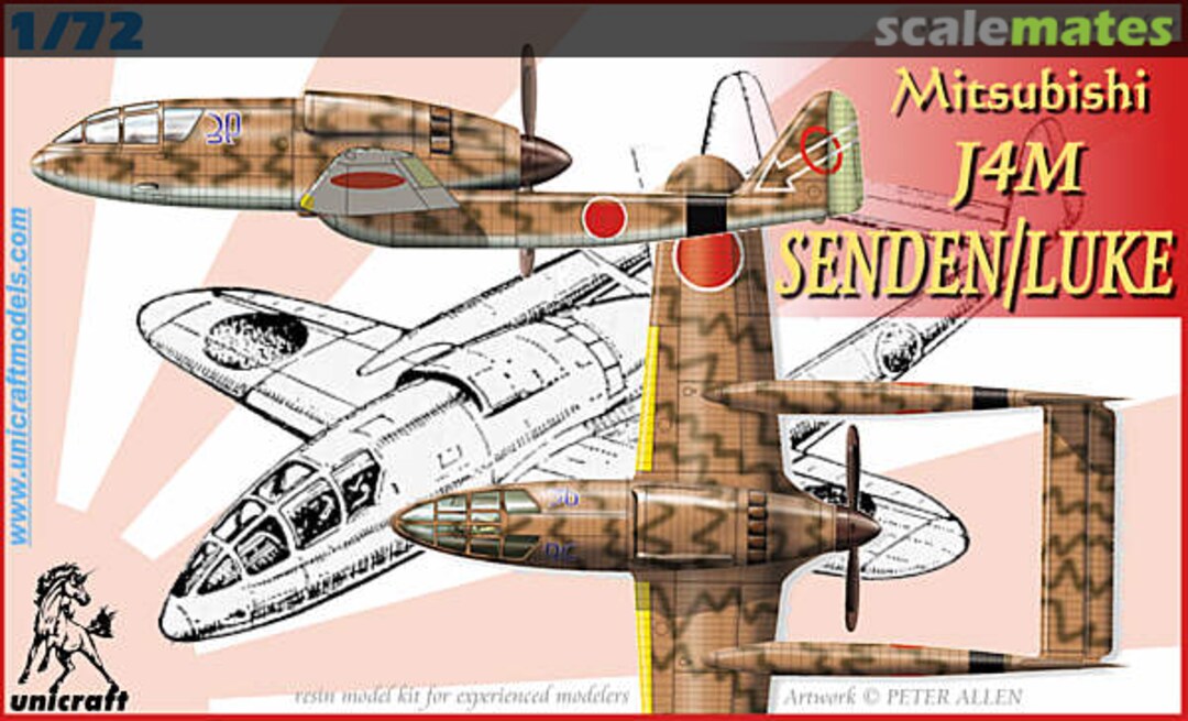 Boxart Mitsubishi J4M Senden/Luke Unicraft Models Boxart Mitsubishi J4M Senden/Luke Unicraft Models