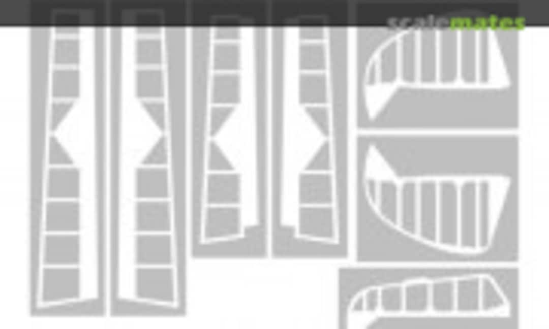 1:48 Messerschmitt Bf-109 E Masks for Control Surfaces (for Wingsy Kits) (Omask 64011) 64011