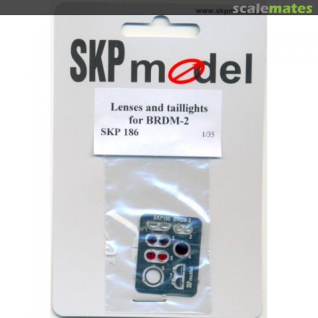 Boxart Lenses and tailights for BRDM-2 SKP 186 SKP model Boxart Lenses and tailights for BRDM-2 SKP 186 SKP model