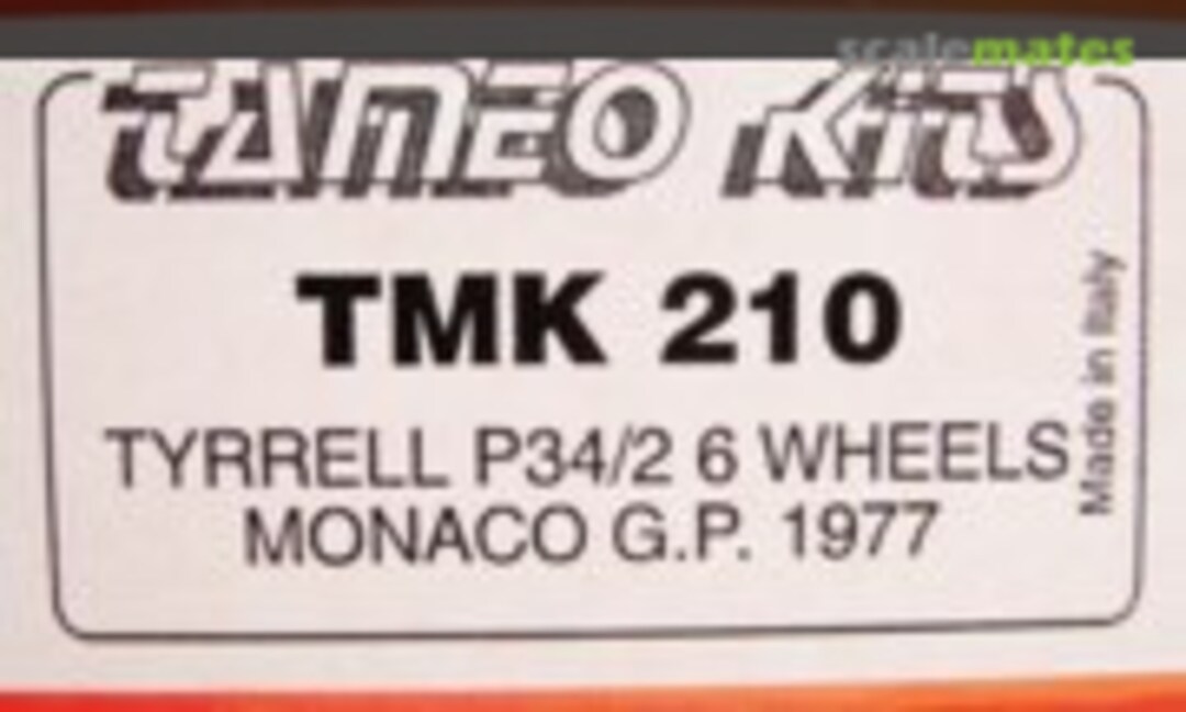 1:43 Tyrrell P34/2 &quot;Six Wheels&quot; (Tameo Kits TMK 210)