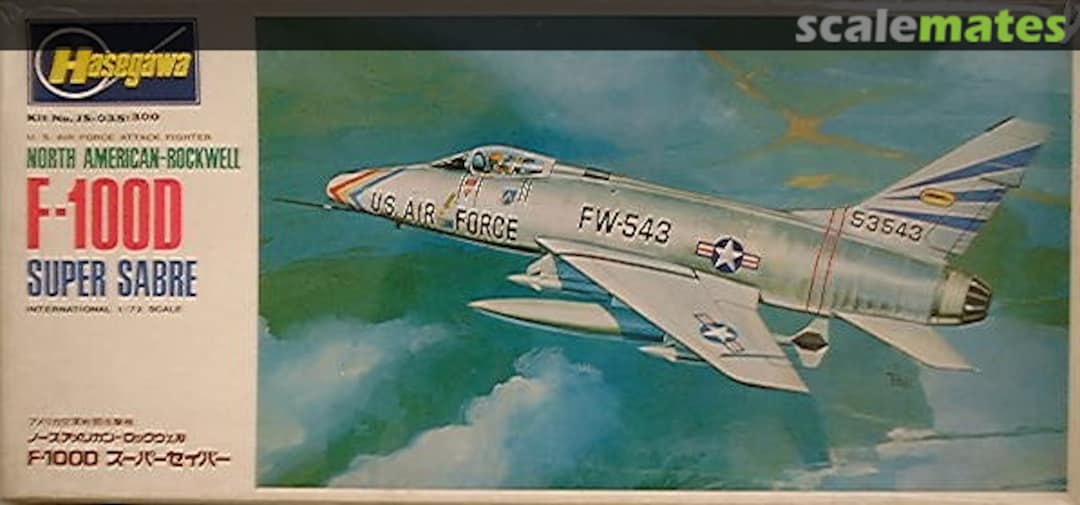 Boxart F-100D Super Sabre JS-035 Hasegawa Boxart F-100D Super Sabre JS-035 Hasegawa