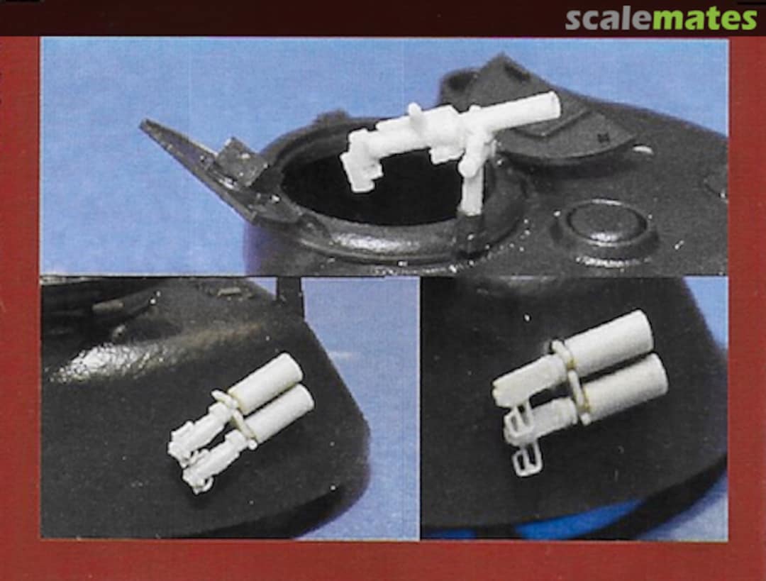 Boxart Sherman Turret 2" Mortar and 4" Smoke Bomb Throwers (Early and Late Pattern) 35.2297 Resicast Boxart Sherman Turret 2" Mortar and 4" Smoke Bomb Throwers (Early and Late Pattern) 35.2297 Resicast