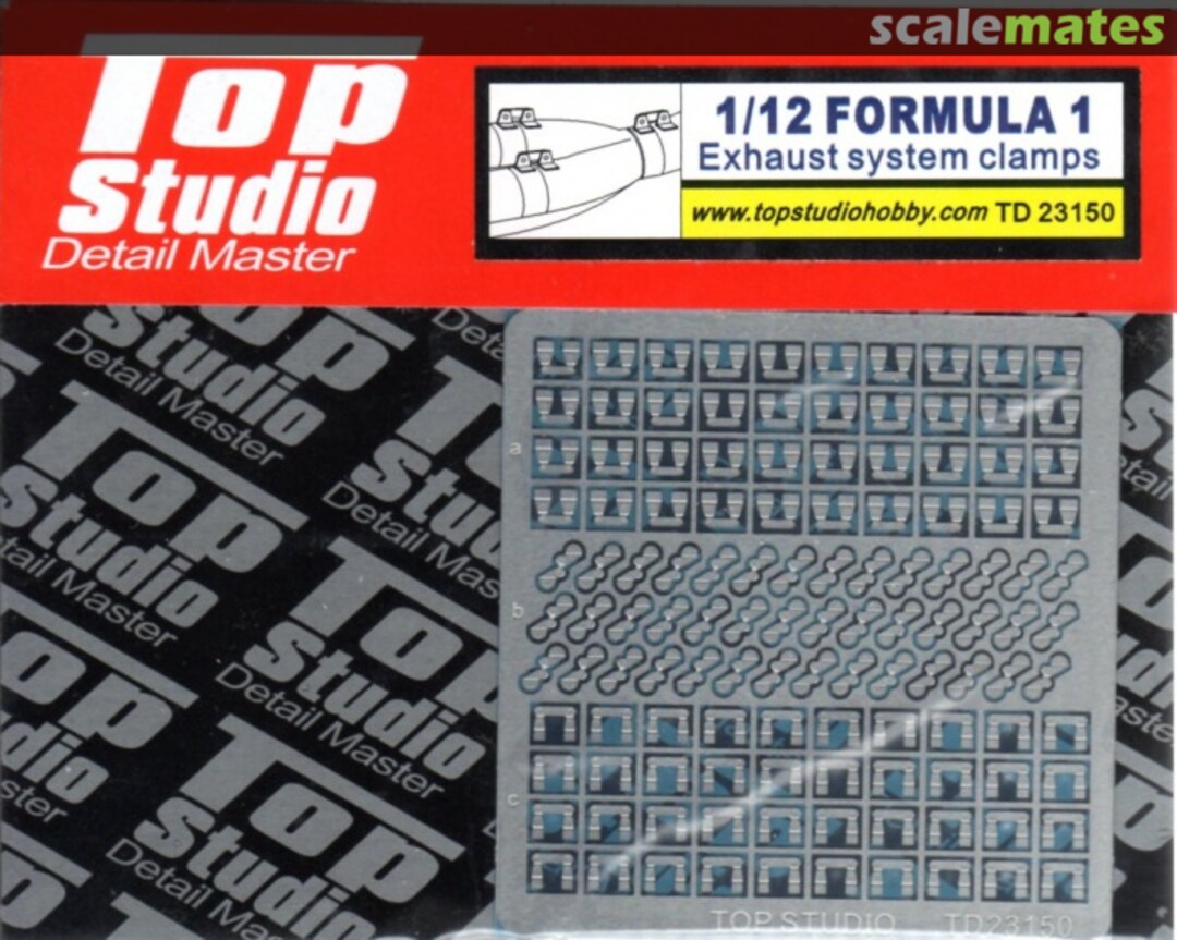 Boxart Formula 1 Exhaust System Clamps TD23150 Top Studio Boxart Formula 1 Exhaust System Clamps TD23150 Top Studio