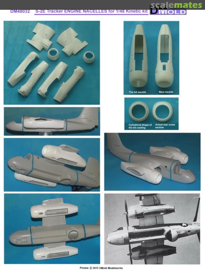 Boxart S-2E Tracker engine nacelles DM48032 DMold Modelworks Boxart S-2E Tracker engine nacelles DM48032 DMold Modelworks