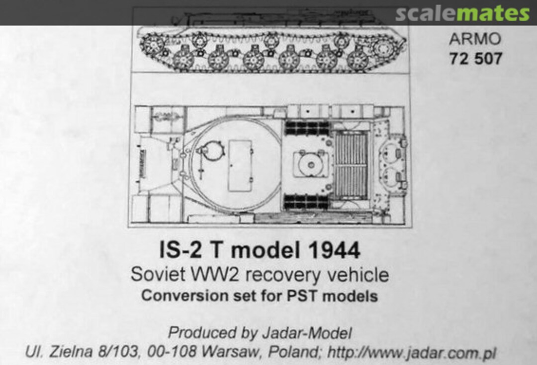 Boxart IS-2 T model 1944 72507 Armo Boxart IS-2 T model 1944 72507 Armo