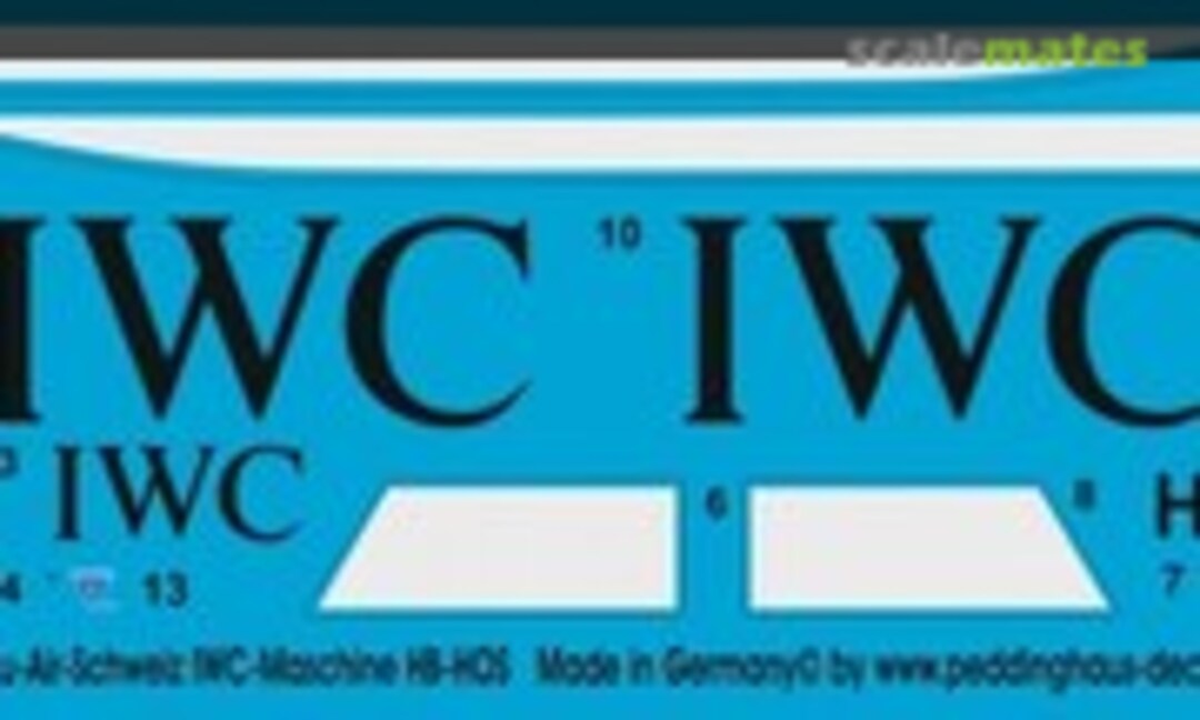 1:72 Ju 52 Ju-Air-Schweiz IWC-Maschine HB-HOS (Peddinghaus-Decals EP 2405) EP 2405