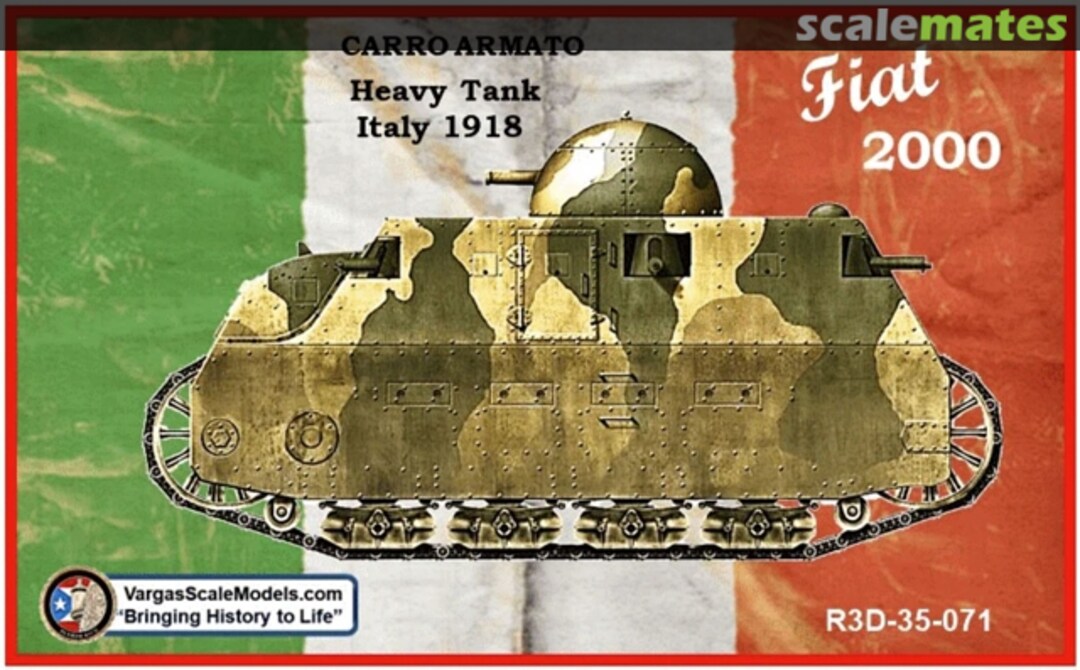 Boxart Fiat 2000 Heavy Tank R3D-35-071 Vargas Scale Models