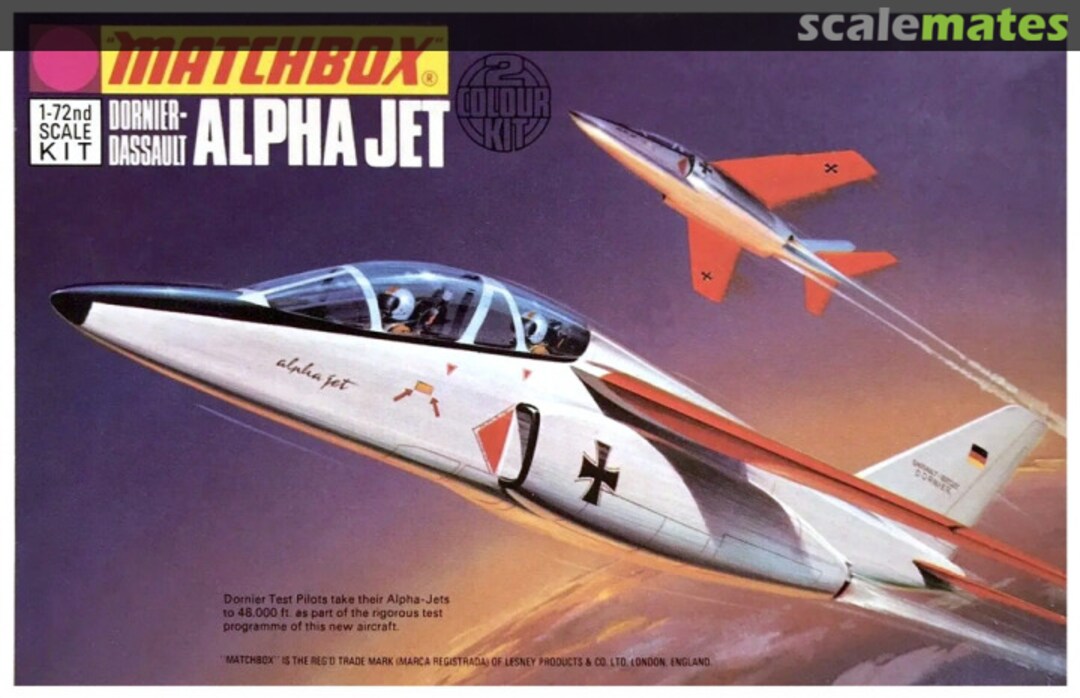 Boxart Dornier-Dassault Alpha Jet PK-5 Matchbox Boxart Dornier-Dassault Alpha Jet PK-5 Matchbox