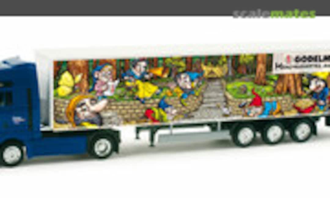 MAN TGA XXL curtain canvas semitrailer "Godelmann fairy tale truck II" (Herpa 157681)