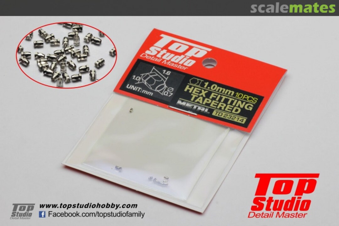 Boxart Hex fitting tapered 1.0mm TD23214 Top Studio Boxart Hex fitting tapered 1.0mm TD23214 Top Studio