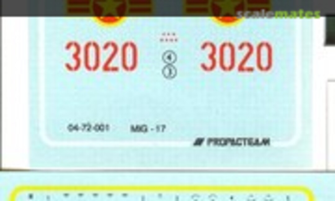 1:72 MiG -17 (Propagteam 04-72-001) 04-72-001