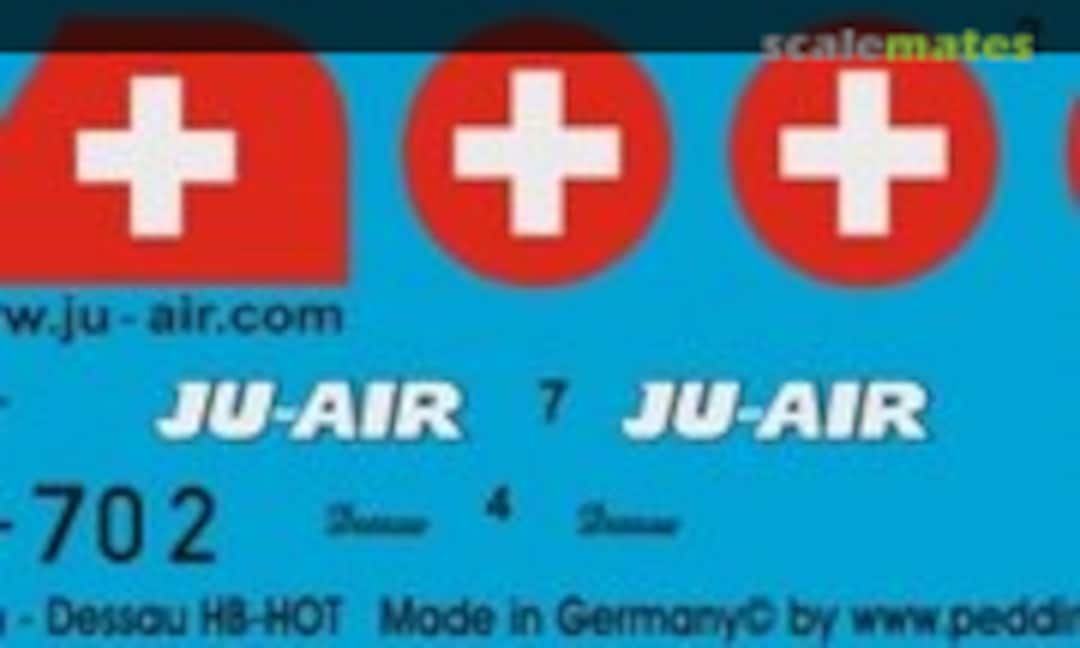 1:72 Ju 52 Ju-Air-Com Dessau HB-HOT (Peddinghaus-Decals EP 2406) EP 2406