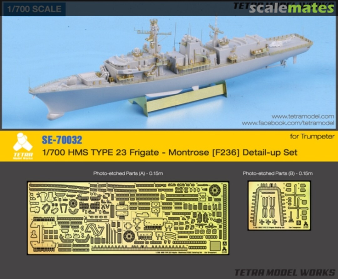 Boxart HMS Type 23 Frigate - Montrose [F236] detail set SE-70032 Tetra Model Works